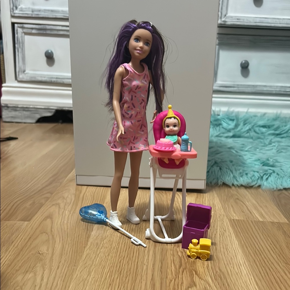 Barbie Skipper and Baby Playset